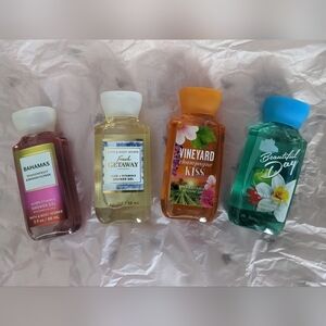 Bath and Body Works mini shower gels